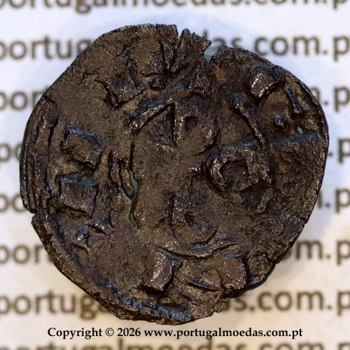 Portugal, Dinheiro em bolhão de D. Sancho II (1223–1248) – Anverso – Ref. MQ.1D.AG.S2.08.13.B2