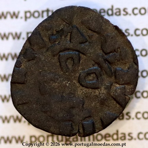 Dinheiro bolhão de D. Sancho II (1223–1248) – Anverso (Variação Brilho 1) – Ref. MQ.1D.AG.S2.09.01.A1-A3