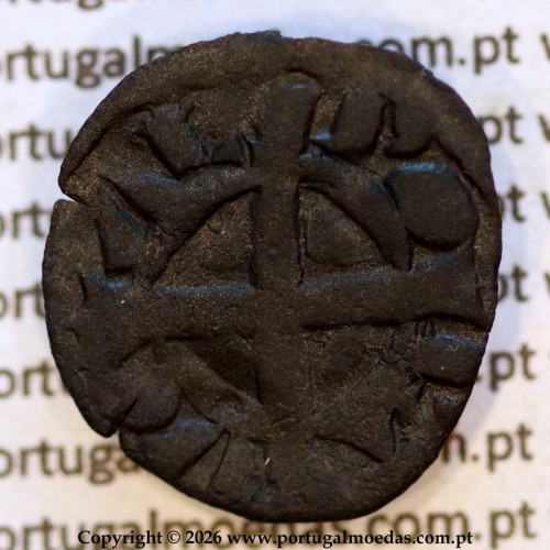 Dinheiro bolhão de D. Sancho II (1223–1248) – Reverso (Variação Brilho 1) – Ref. MQ.1D.AG.S2.09.01.A1-A5