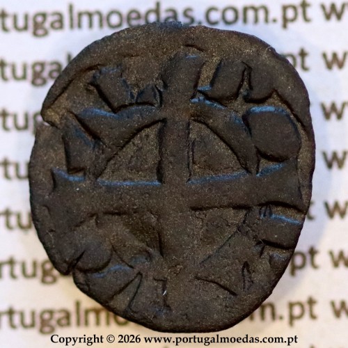 Dinheiro bolhão de D. Sancho II (1223–1248) – Reverso (Variação Brilho 1) – Ref. MQ.1D.AG.S2.09.01.A1-A5