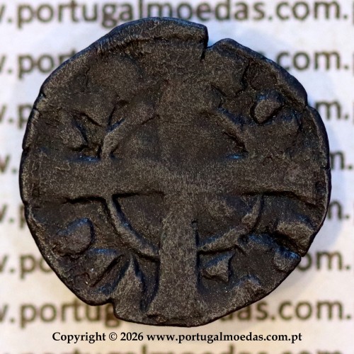 Dinheiro em bolhão de D. Sancho II (1223–1248) – Reverso – Ref. MQ.1D.AG.S2.11.04.A4-F2