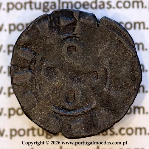 Portugal Dinheiro in billon of King Sancho II (1223–1248) – Obverse – Ref. MQ.1D.AG.S2.11.04.A1-f1