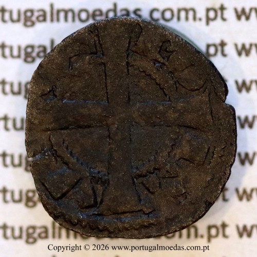 Dinheiro em bolhão de D. Sancho II (1223–1248) – Reverso – Ref. MQ.1D.AG.S2.11.04.A6-F2