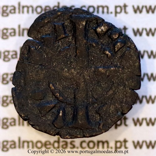 Dinheiro em bolhão de D. Sancho II (1223–1248) – Reverso – Ref. MQ.1D.AG.S2.11.04.A7-F2