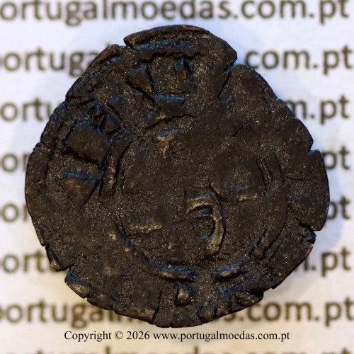 Portugal Dinheiro in billon of King Sancho II (1223–1248) – Obverse – Ref. MQ.1D.AG.S2.11.04.A7-f1