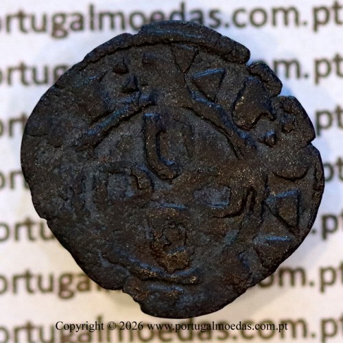 Dinheiro em bolhão de D. Sancho II (1223–1248) – Anverso – Ref. MQ.1D.AG.S2.11.04.A8-F1