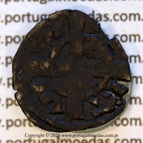Dinheiro em bolhão de D. Sancho II (1223–1248) – Reverso – Ref. MQ.1D.AG.S2.11.04.B3-F2