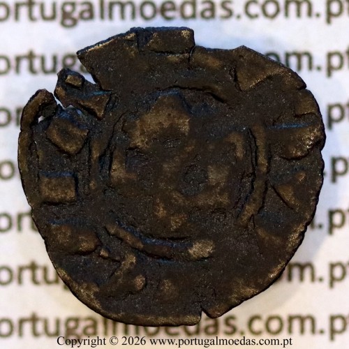 Dinheiro em bolhão de D. Sancho II (1223–1248) – Anverso – Ref. MQ.1D.AG.S2.11.04.B3-F1