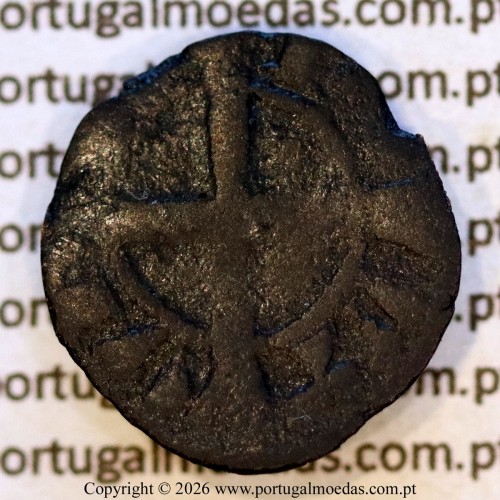 Dinheiro em bolhão de D. Sancho II (1223–1248) – Reverso – Ref. MQ.1D.AG.S2.11.04.B4-F2