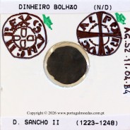 Portugal Dinheiro in billon of King Sancho II (1223–1248) – Iconography Detail – Ref. MQ.1D.AG.S2.11.04.B4-f3
