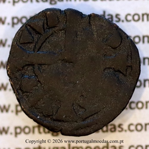 Dinheiro em bolhão de D. Sancho II (1223–1248) – Reverso – Ref. MQ.1D.AG.S2.11.04.B7-F2