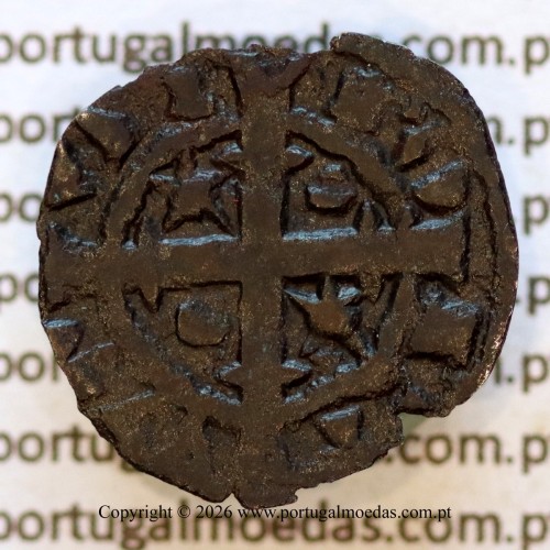 Dinheiro em bolhão de D. Sancho II (1223–1248) – Reverso – Ref. MQ.1D.AG.S2.17.02.A3