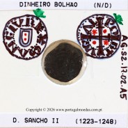 Portugal dinheiro in billon of King Sancho II (1223–1248) – Iconography – Ref. MQ.1D.AG.S2.17.02.A5 - F3