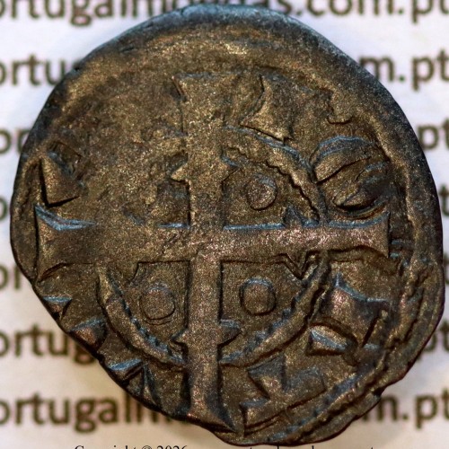 Portugal dinheiro in billon of King Sancho II (1223–1248) – Reverse – Ref. MQ.1D.AG.S2.25.02.A1-A2