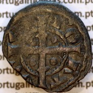 Dinheiro em bolhão de D. Sancho II (1223–1248) – Reverso – Ref. MQ.1D.AG.S2.25.02.A1