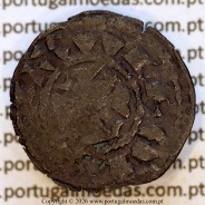 Portugal billon dinheiro of King Afonso III (1248–1279) – Obverse – Ref. MQ.1D.AG.A3.01.05.A7