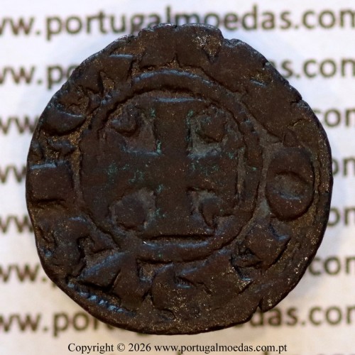 Dinheiro em bolhão de D. Afonso III (1248–1279) – Anverso – Ref. MQ.1D.AG.A3.01.08.A2