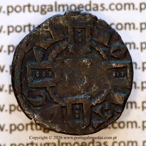 Portugal billon dinheiro of King Afonso III (1248–1279) – Reverse – Ref. MQ.1D.AG.A3.01.08.A2