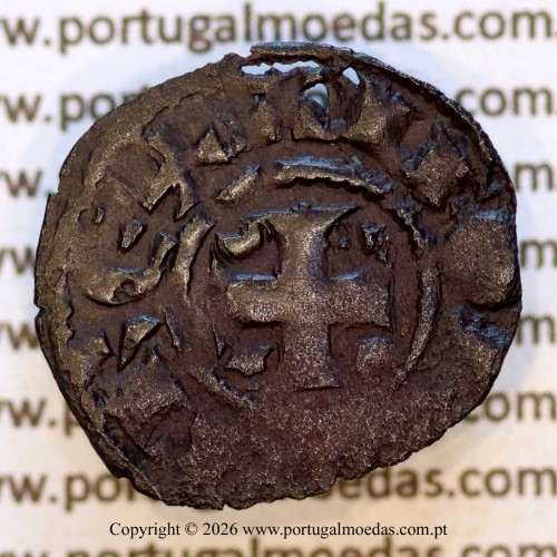 Portugal billon dinheiro of King Afonso III (1248–1279) – Obverse – Ref. MQ.1D.AG.A3.01.08.A4