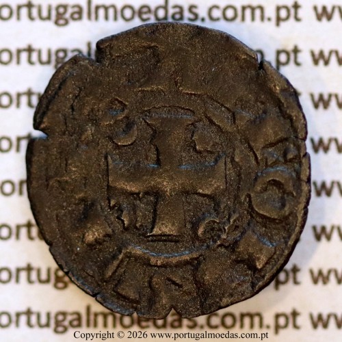 Dinheiro em bolhão de D. Afonso III (1248–1279) – Anverso – Ref. MQ.1D.AG.A3.01.15.A4