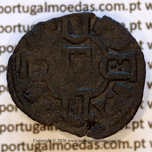 Portugal billon dinheiro of King Afonso III (1248–1279). – Reverse – Ref. MQ.1D.AG.A3.02.15.A2