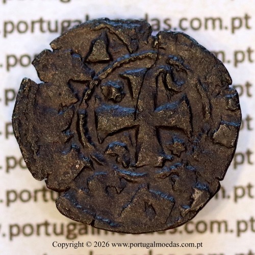 Dinheiro em bolhão de D. Afonso III (1248–1279). – Anverso – Ref. MQ.1D.AG.A3.02.30.A3