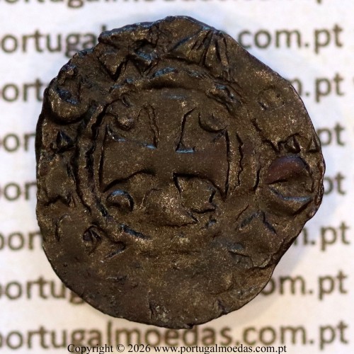Dinheiro em bolhão de D. Afonso III (1248–1279). – Anverso – Ref. MQ.1D.AG.A3.02.31.A2