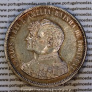 1000 Réis 1898 prata D. Carlos I – (MBC+) – Anverso – Ref. MQ.4D.AG.C1.14.01.C2