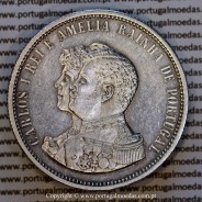1000 Réis 1898 prata D. Carlos I – (MBC+) – Anverso – Ref. MQ.4D.AG.C1.14.01.B7
