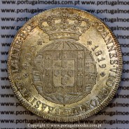Cruzado Novo prata 1819 D. João VI — Anverso — Ref. MQ.4D.AG.J6.12.02.A2 — Estado: Soberba