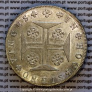 Cruzado Novo prata 1819 D. João VI — Reverso — Ref. MQ.4D.AG.J6.12.02.A2 — Estado: Soberba