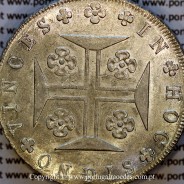 Cruzado Novo prata 1819 D. João VI — Detalhe da Cruz da Ordem de Cristo (✠ 20 mm) — Ref. MQ.4D.AG.J6.12.02.A2 — Estado: Soberba