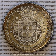 Portugal Cruzado Novo silver 1819, King João VI — Obverse — Ref. MQ.4D.AG.J6.12.02.B1 — Grade: VF+ / XF