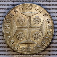 Portugal Cruzado Novo silver 1820, King João VI (480 Réis) – UNC – Reverse  – Ref. MQ.4D.AG.J6.12.12.A1