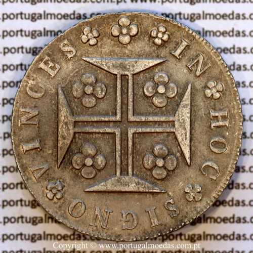 Cruzado Novo prata 1820 D. João VI (480 Réis) – Bela+ – Reverso – Ref. MQ.4D.AG.J6.12.03.A5