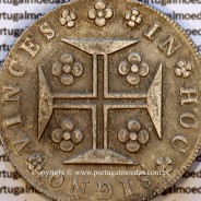 Portugal Cruzado Novo silver 1820, King João VI (480 Réis) – EF+ – Reverse (Detail) – Ref. MQ.4D.AG.J6.12.03.A5