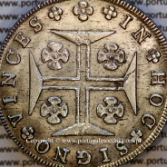 Cruzado Novo prata 1820 D. João VI (480 Réis) – MBC+ – Reverso (Detalhe) – Ref. MQ.4D.AG.J6.12.03.A6