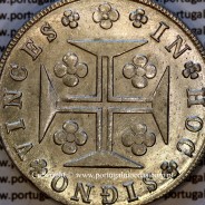 Portugal Cruzado Novo silver 1820, King João VI – UNC/AU – Reverse (detail) – Ref. MQ.4D.AG.J6.12.12.A2