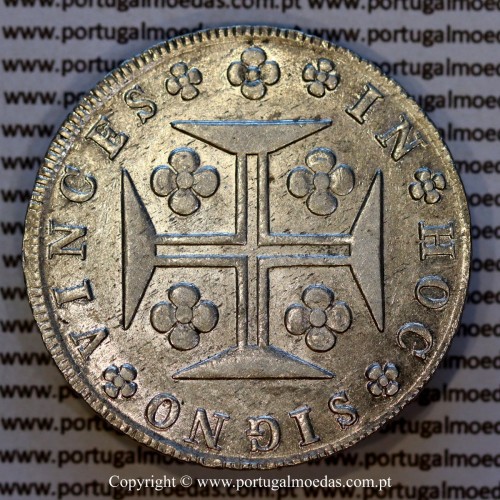 Portugal Silver Cruzado Novo 1820 – Reverse – Ref. MQ.4D.AG.J6.12.12.A4