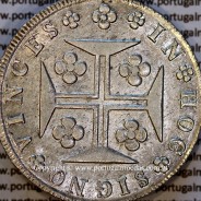 Portugal Silver Cruzado Novo 1820 – Reverse (detail) – Ref. MQ.4D.AG.J6.12.12.A4
