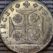 Cruzado Novo prata 1820 D. João VI – Reverso (detalhe) – Ref. MQ.4D.AG.J6.12.03.A1