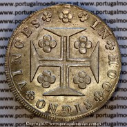 Cruzado Novo prata 1820 D. João VI – Soberba – Reverso – Ref. MQ.4D.AG.J6.12.12.A3