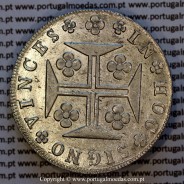 Portugal Cruzado Novo silver 1821 João VI — Reverse — Ref. MQ.4D.AG.J6.12.13.A6 — Grade: UNC