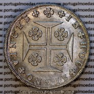 Cruzado Novo prata 1821 D. João VI — Reverso — Ref. MQ.4D.AG.J6.12.13.A2 — Estado: Soberba