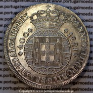 Cruzado Novo prata 1821 D. João VI — Anverso — Ref. MQ.4D.AG.J6.12.13.A2 — Estado: Soberba