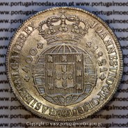 Cruzado Novo prata 1821 D. João VI — Anverso — Ref. MQ.4D.AG.J6.12.13.A5 — Estado: Soberba