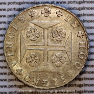 Portugal Cruzado Novo silver 1821 João VI — Reverse — Ref. MQ.4D.AG.J6.12.13.A9 — Grade: XF-UNC