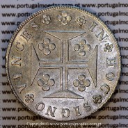 Portugal Cruzado Novo silver 1821 João VI — Reverse — Ref. MQ.4D.AG.J6.12.13.A3 — Grade: UNC