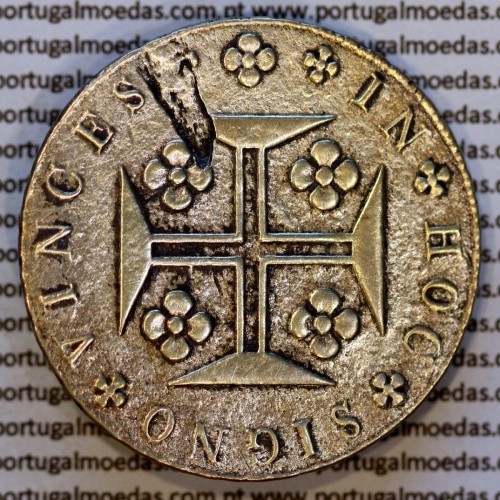 Portugal Cruzado Novo silver 1821 João VI — Reverse — MQ.4D.AG.J6.12.13.C4 — Grade: Fine-surface alterations
