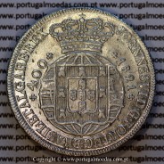Cruzado Novo prata 1821 D. João VI — Anverso — Ref. MQ.4D.AG.J6.12.04.A1 — Estado: Soberba
